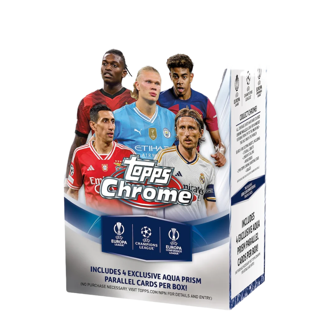 2023/24 Topps Chrome UEFA Club Competitions Soccer 7-Pack Blaster Box