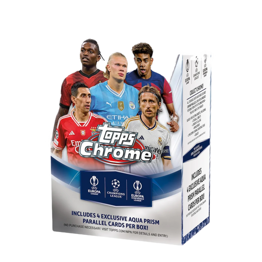 2023/24 Topps Chrome UEFA Club Competitions Soccer 7-Pack Blaster Box