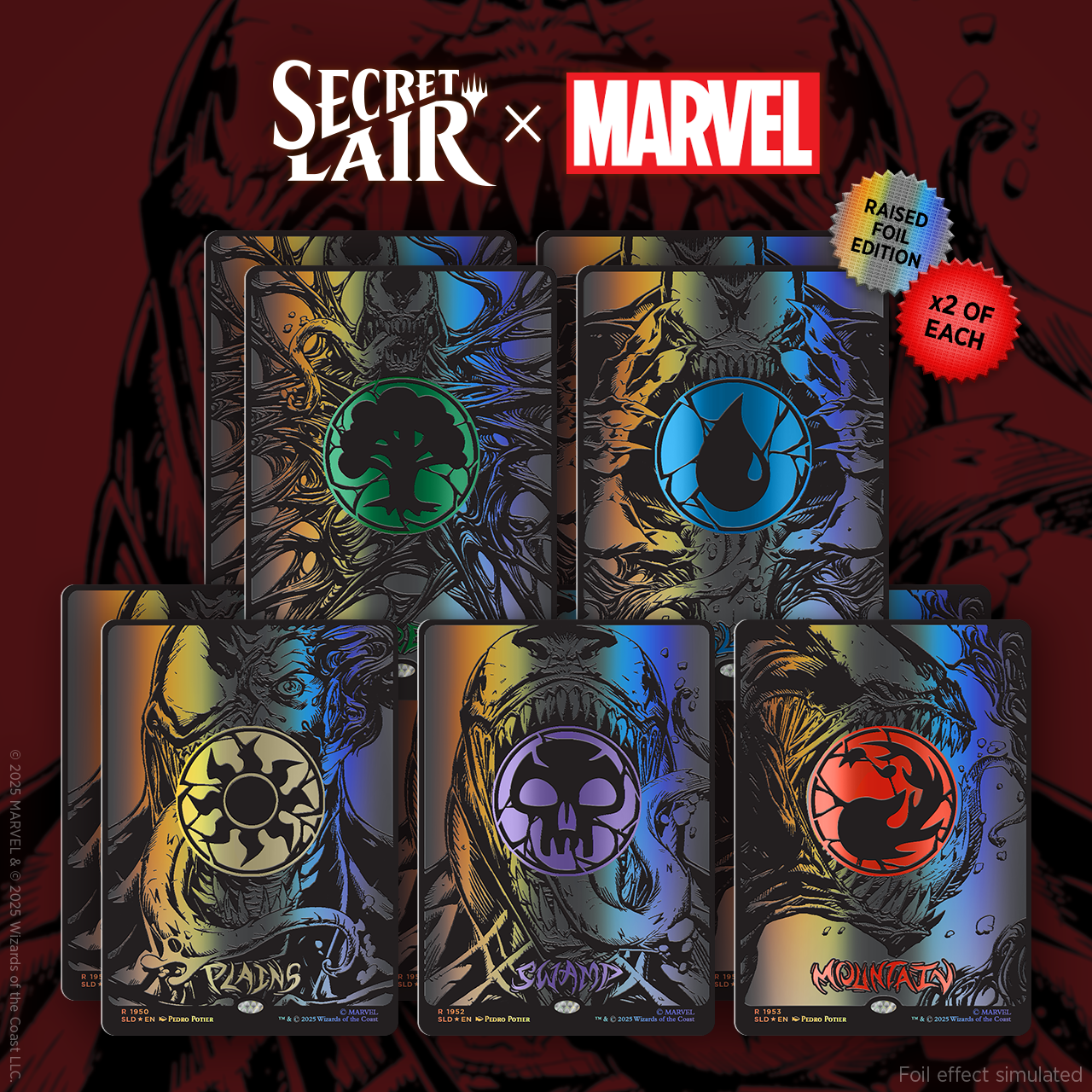 SECRET LAIR X MARVEL'S SPIDER-MAN: MANA SYMBIOTE RAISED FOIL EDITION