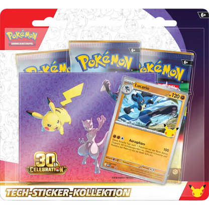 Pokemon 30 Jahre - Tech Sticker Collection - Deutsch