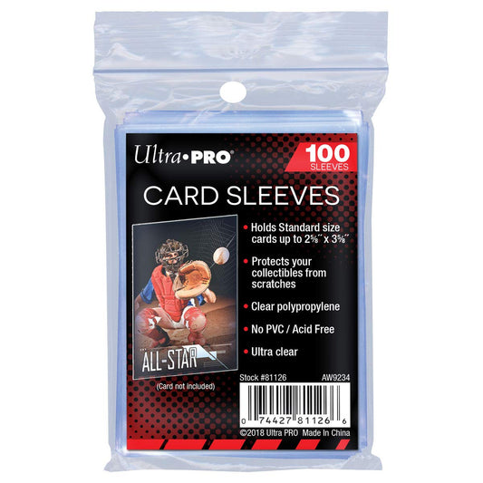 Ultra Pro - Standard Sleeves - Regular Soft Card (100 Sleeves)